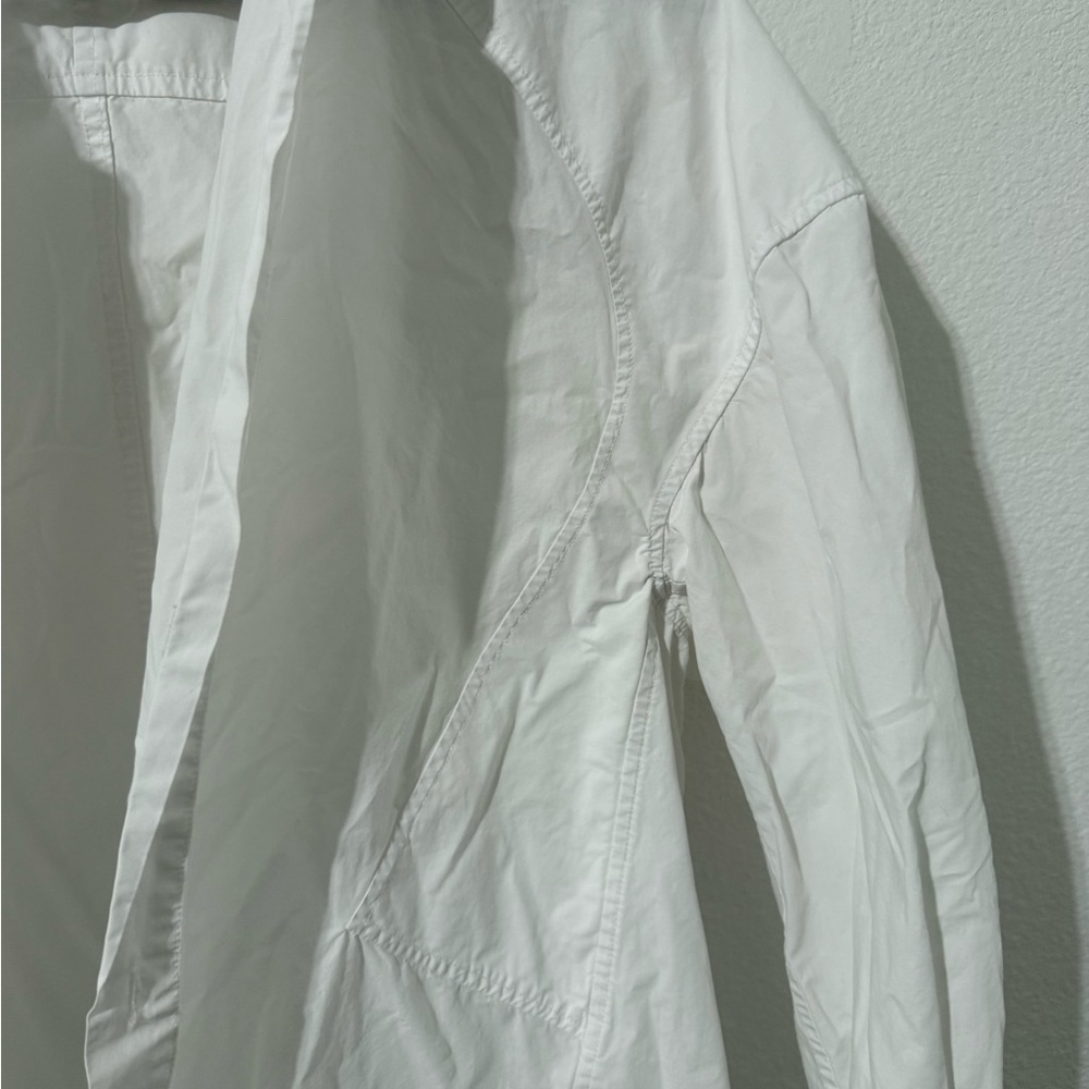 Women's White Button Down Shirt - Picture 5 of 7